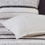 Édredon très grand noir et blanc - Coton, chic avec pampilles cachées, 2 taies décoratives très grandes / imprimé coton noir / blanc, finitions-122457611-122457609