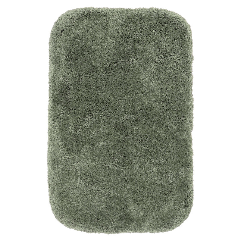 Billy-Dean Nylon Bath Rug with Non-Slip Backing, 24" W x 40" L, Deep Fern