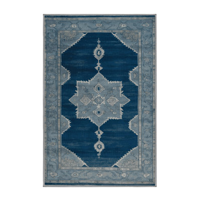 Machine Washable Overdyed Gray Area Rug