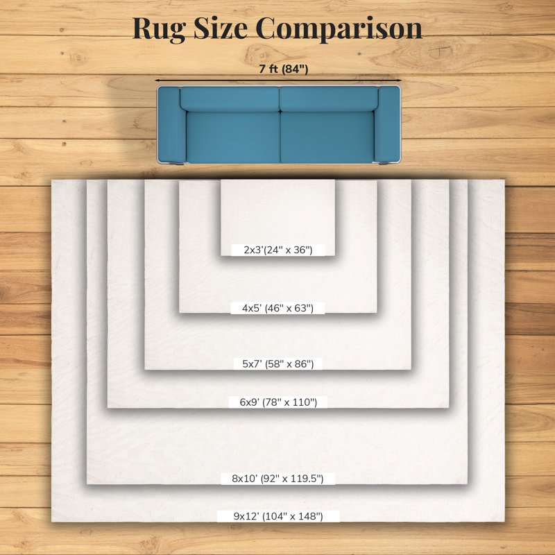 Artistic Abstract Wave Area Rug, Ivory, 6x9