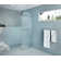 Maven 30 in. x 86.75 in. Fully Frameless Arched Fluted Single Fixed Shower Panel