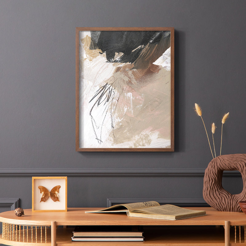 «Neutre non blanchi», reproduction encadrée VI, Brun, H 14 po x l 11 po
