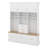 Hall Tree With Bench, 75" Entryway Storage Organizer With Coat Hooks, 6 Drawers & 3 Cabinets And 3-Tier Top Storage-2033173924