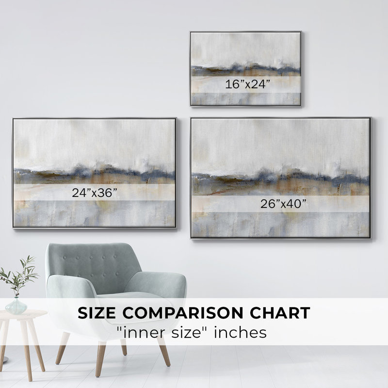 Autumnal Tide, reproduction d'art sur toile, H 17 po x l 25 po x P 2 po, Argent
