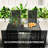 47" Rectangular Patio Dining Table for 4 Person, Black