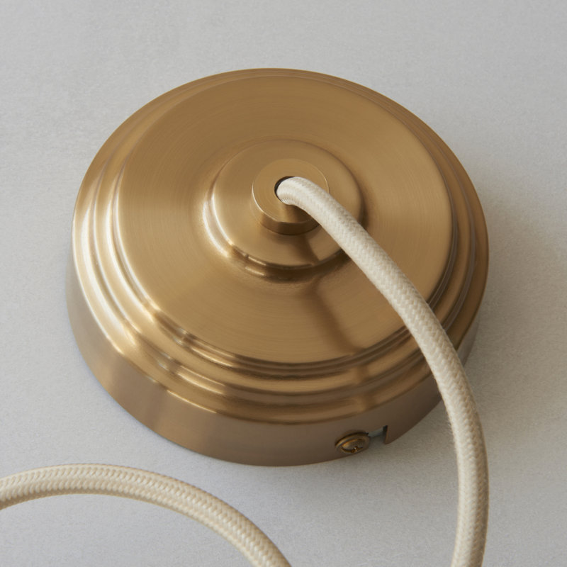 Elton Cable Set for B22 lightbulb, Brass/Beige