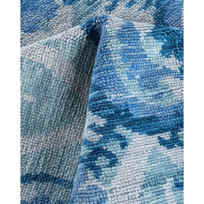 Overdyed One-of-a-Kind 7' 10" X 9' 10" Hand Knotted Area Rug