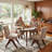 Tufted Linen Upholstered Dining Chair Armless Parsons Side Chair With Solid Wood Legs-2113273011