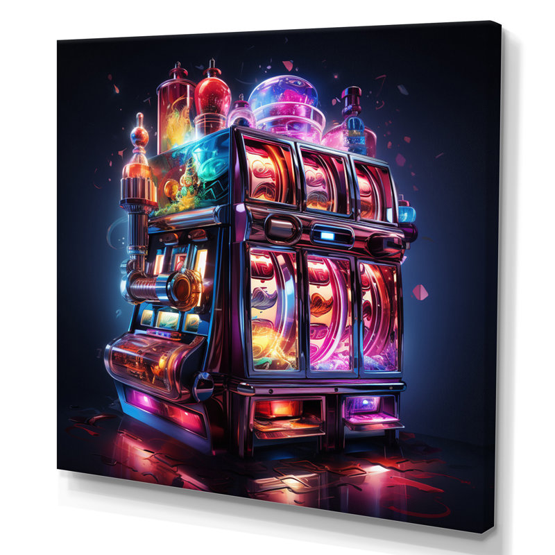 Art mural sur toile, "Casino Royale II", H 36 po x l 36 po x P 1,5 po, Toile tendue