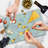 Ambesonne Cartoon Cutting Board Large Size Elephants Bears Multicolor