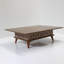 Table basse Mid-Century moderne à plateau relevable avec rangement géométrique / treillis-934181092