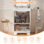 Meuble-lavabo de salle de bain moderne 24 po avec lavabo, 2 portes à fermeture douce et 1 tablette ouverte, armoire de rangement pour salle de bain, blanc-472992996-472993561