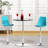 Claudia Adjustable Swivel Bar Stools, Kitchen Counter Height Barstools Dining Chairs with Footrest-88044351