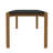 Gales 71" Mid-Century Modern Rectangular Solid Wood Dining Table in Black-273066542-273066543