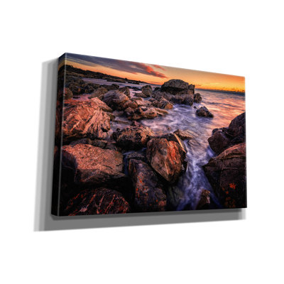 "Epic Graffiti" Dawn In Biddeford Pool Iii "par Rick Berk, art mural sur toile