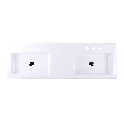 Aquaquattro 55.5'' L Bathroom Sink