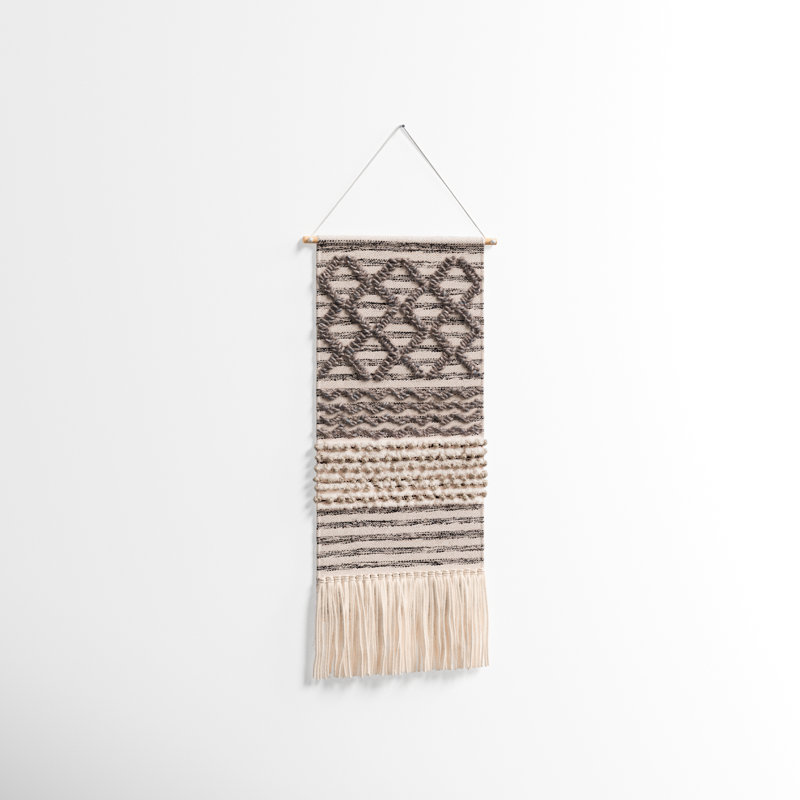 Cotton Wall Hanging with Rod Included