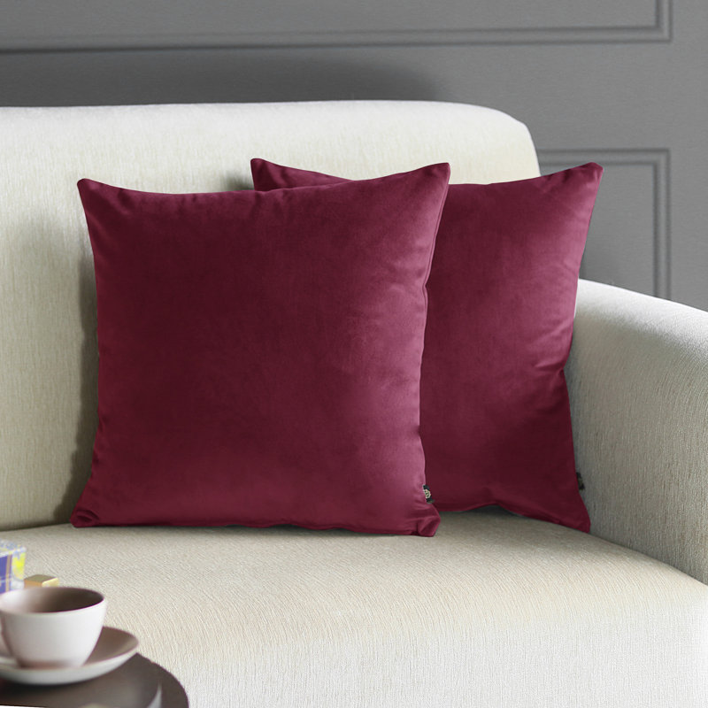 Davos Square Pillow Cover, Berry