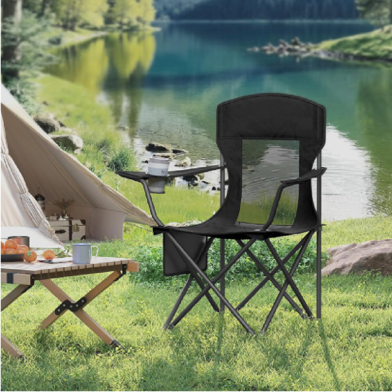 Folding Camping Chair, Black