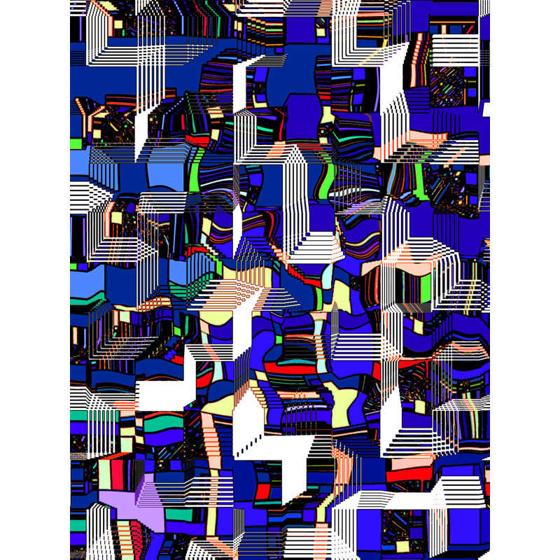 Cluster Of Time Print by Drew Gaffney, Black Framed Paper, 21.25" H x 17.25" W