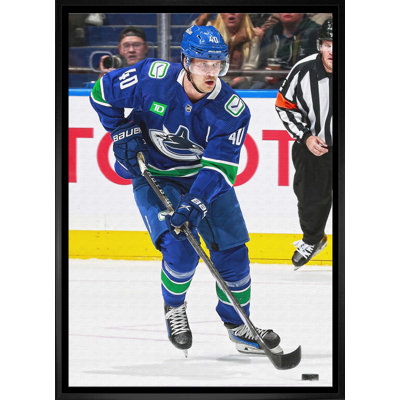 Elias Pettersson, toile encadrée 20 x 29 Canucks Action-V
