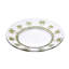 Ensemble de 4 assiettes en acrylique Palm Tree Design, 4 assiettes en plastique transparent, réutilisables, incassables