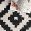 Tapis en laine à motif géométrique pour le salon, la chambre à coucher, la salle à manger et la cuisine Decca, beige / brun-887974066