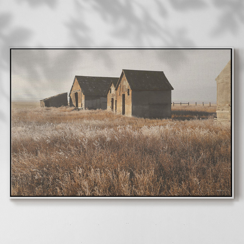 The Old Farm, reproduction d'art sur toile, Blanc, H 27 po x l 41 po x P 2 po