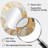 Gold And White Marble River - Gold Modern Oval Wall Mirror-1821833323
