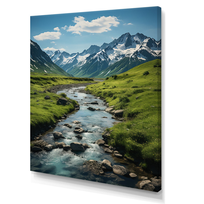 Benisch Alaska Landscape II, reproduction d'art sur toile, H 40 po x l 30 po x P 1,5 po, Toile tendue