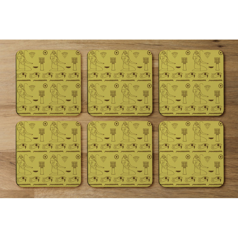 Square 6 Piece Coaster Set