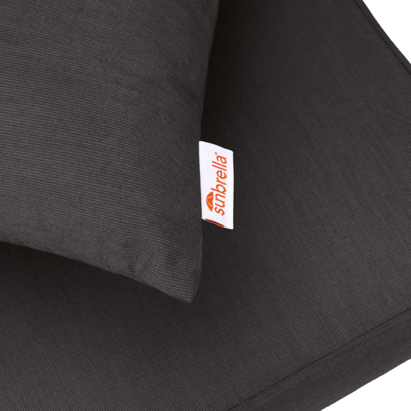 Ensemble de coussins de patio Sunbrella (siège et dossier), 2 pièces, Sunbrella® - noir