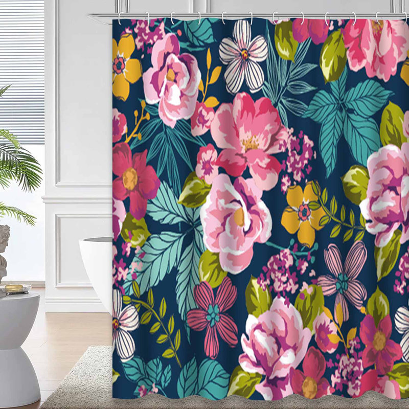Rideau de douche Summer Floral, L 72 po x l 84 po