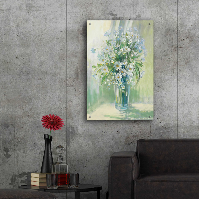 «Sunlit Daisies» par Carol Rowan, H 36 po x l 24 po x P 0,2 po