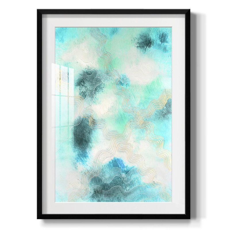 Blue Shift I - impression encadrée, H 28,5 po x l 20,5 po, Noir