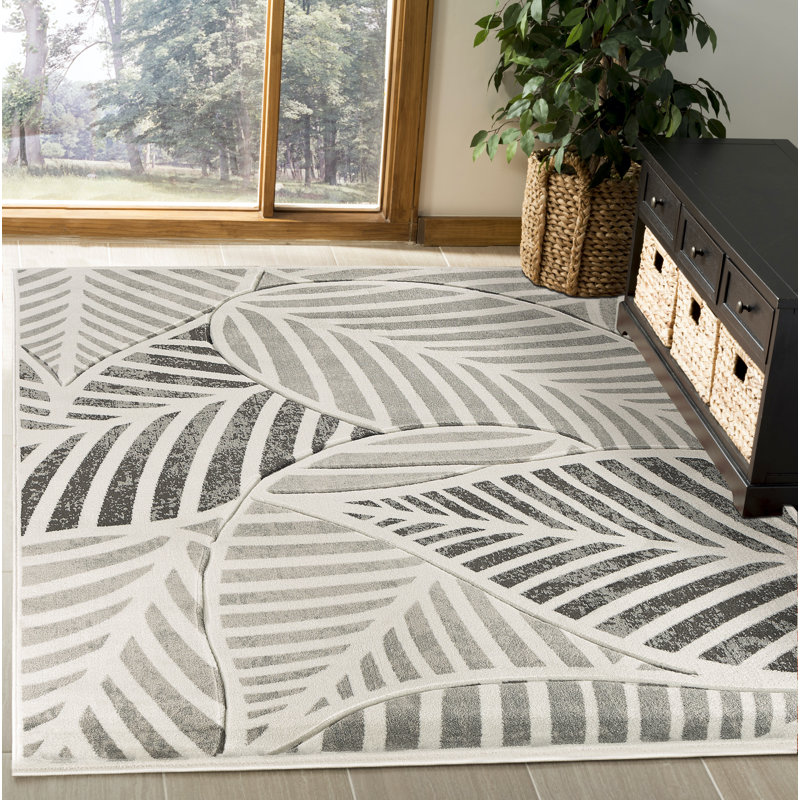 Tapis argenté Artlone, Rectangle de 8 pi x 10 pi