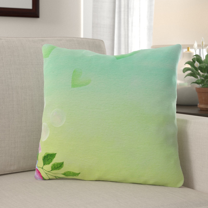 Outdoor Reversible Throw Pillow, Indoor, Microsuede