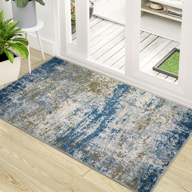 Emeliah Washable Abstract Rug