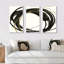 Gold Glamour Circle I - Posh & Luxe, ensemble de 3 toiles encadrées-142216377-142216381