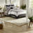 Comfortable Cotton Bedding Sets, Black Quilt With Medallion Pattern For Home