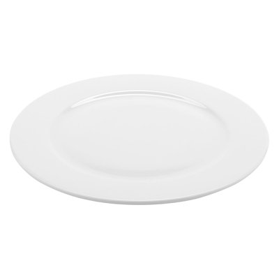 Assiette à dîner en porcelaine 11 po Corona - Rolled Edge