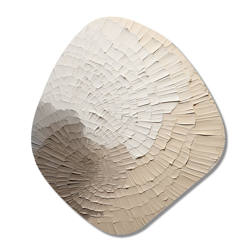 Christamaria - art mural asymétrique en métal forme nébuleuse minimalisme, H 28 po x l 25 po x P 1 po