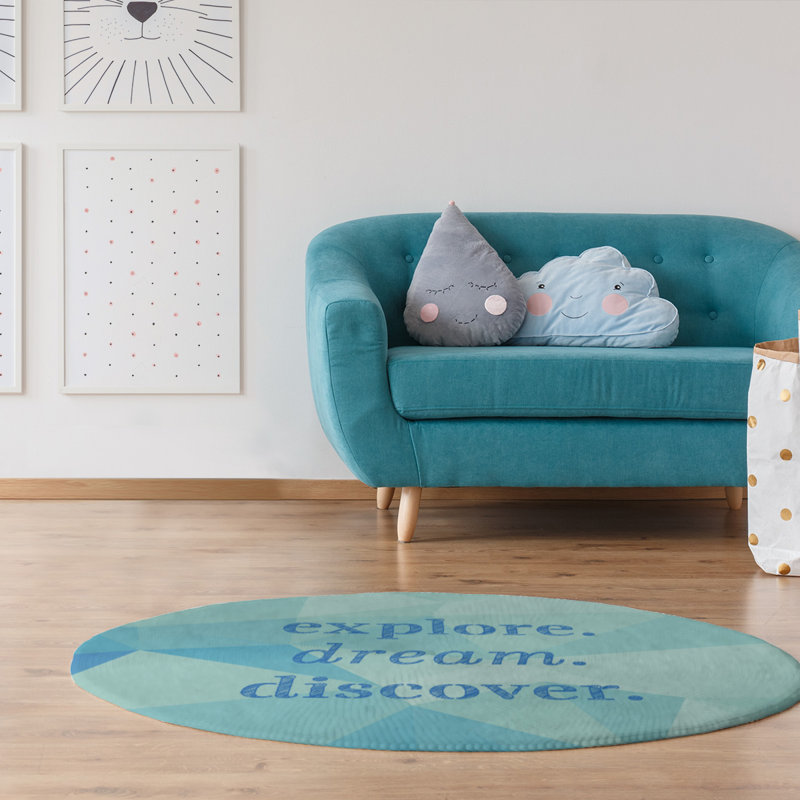 Tapis en poly-chenille discover rêve discover, Rond 5 pi