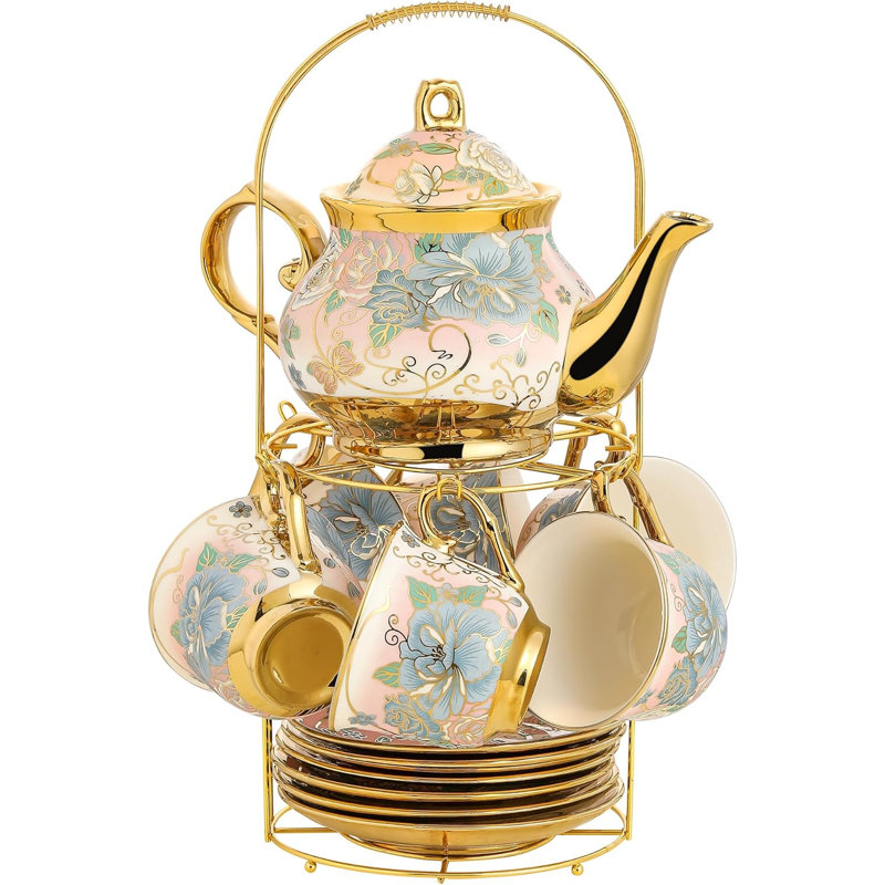 European Ceramic Tea Set