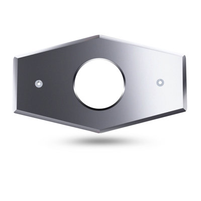 SUPPLYGIANT Shower Renovation Cover Plate One Hole Conversion Cover Plate, Chrome Plated