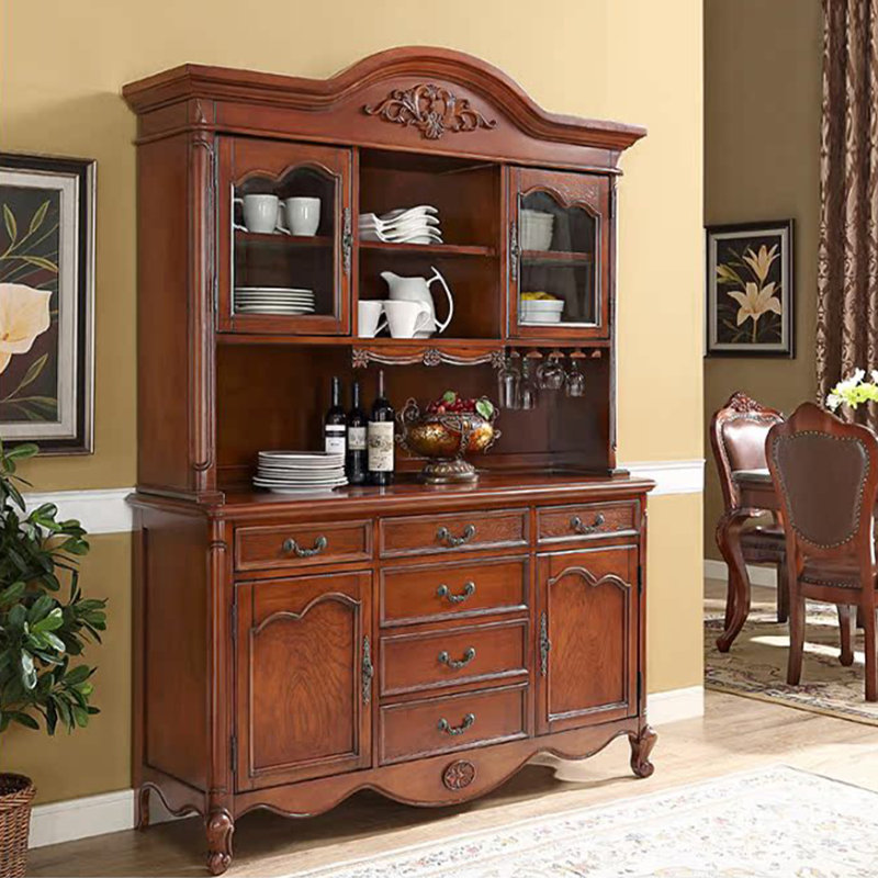 60-inch Solid Rubberwood Standard Pantry Cabinet