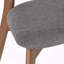 Chaise rembourrée en noyer avec structure en bois durable-801053331-801053332