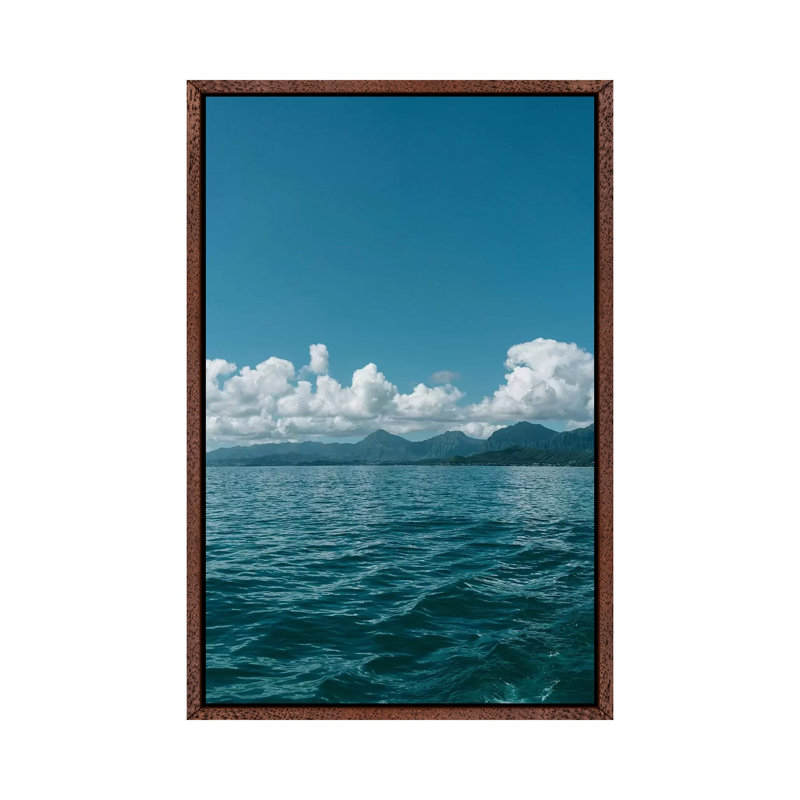 Oahu Hawaii XI by Bethany Young - Print on Canvas, Classic Brown Wood Framed, 101.6cm H x 66.04cm W x 3.81cm D