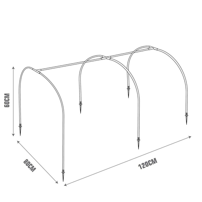 6.2 Ft W x 0.5 Ft D Mini Greenhouse