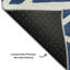 Tapis géométrique de qualité supérieure lavable à la machine Cossette AMF1040-1733250805